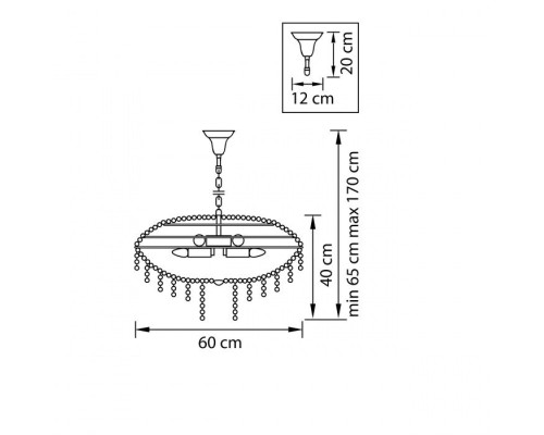 Подвесная люстра Classic 700150 Osgona