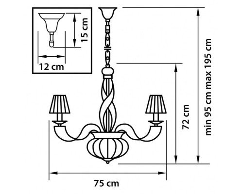 Подвесная люстра ALVEARE 702102 Osgona