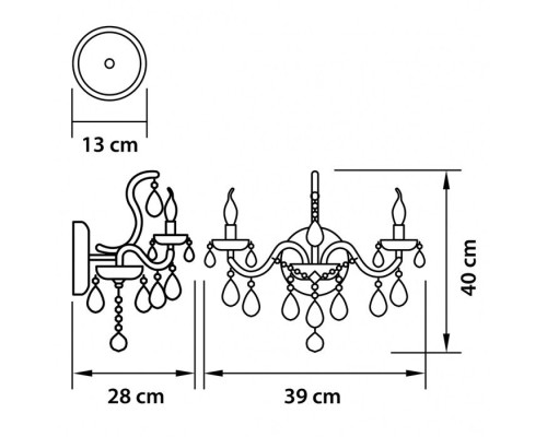 Бра CHAMPA 775623 Osgona