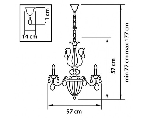 Подвесная люстра SCHON 790064 Osgona