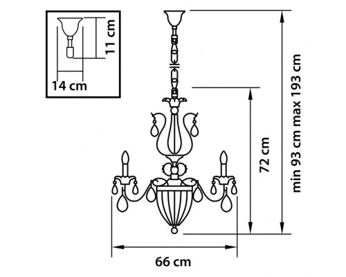 Подвесная люстра SCHON 790112 Osgona