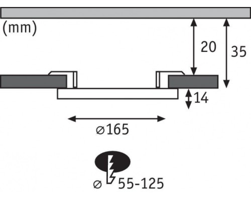 Точечный светильник Cover-it 3726 Paulmann