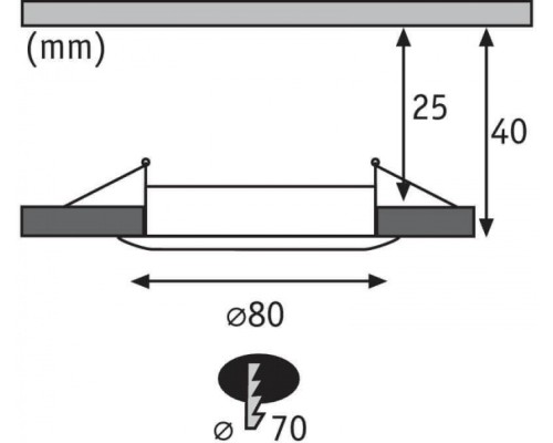 Точечный светильник Lens 50068 Paulmann