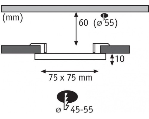Точечный светильник Veluna VariFit 92393 Paulmann