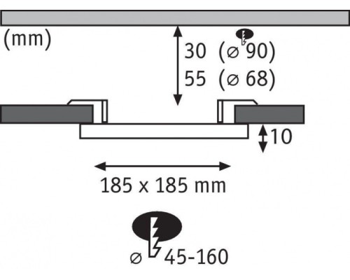 Точечный светильник Veluna VariFit 92395 Paulmann