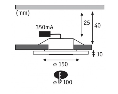Точечный светильник  92543 Paulmann