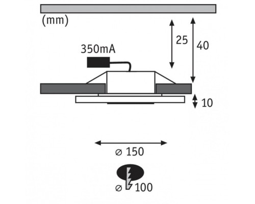 Точечный светильник  92735 Paulmann