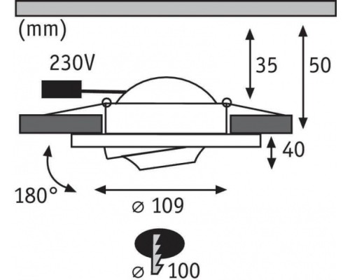 Точечный светильник Premium Drip 92915 Paulmann