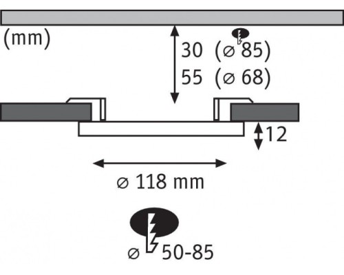 Точечный светильник Base 93035 Paulmann