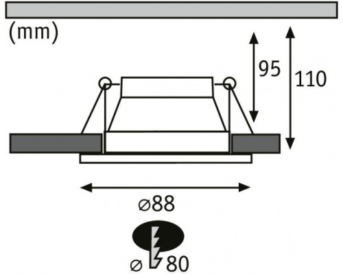 Точечный светильник EBL Cole 93395 Paulmann