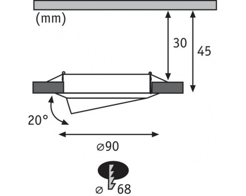 Точечный светильник Base Coin 93413 Paulmann
