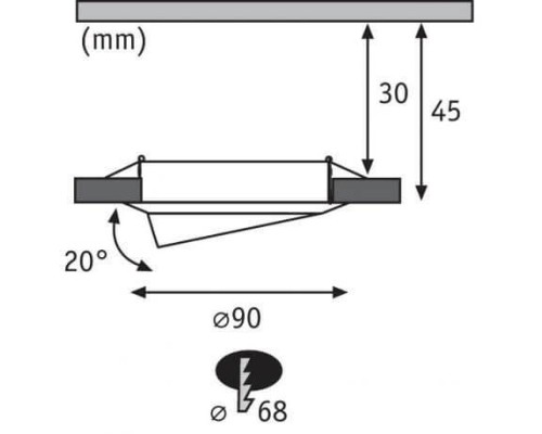 Точечный светильник Coin 93423 Paulmann