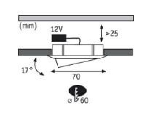Точечный светильник  93525 Paulmann
