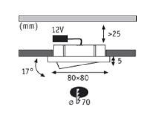 Точечный светильник Micro Line Downlight 93531 Paulmann