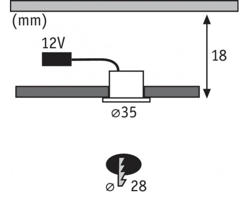 Точечный светильник  93586 Paulmann