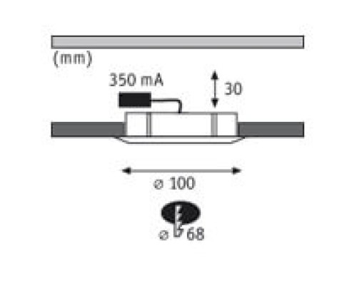 Точечный светильник  98352 Paulmann