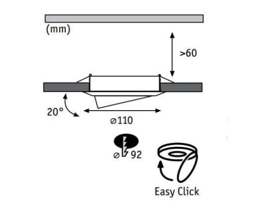 Точечный светильник  98970 Paulmann