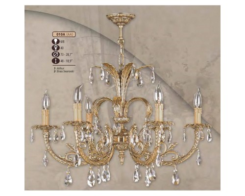 Подвесная люстра 010A 010A/6 AA ASFOUR Riperlamp