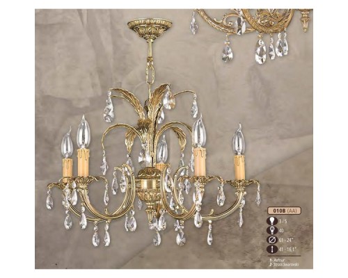 Подвесная люстра 010B 010B/5 AA SWAROVSKI Riperlamp