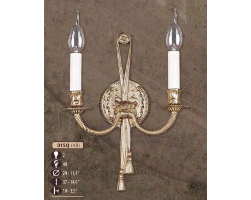 Бра 015Q 015Q/2 AB Riperlamp