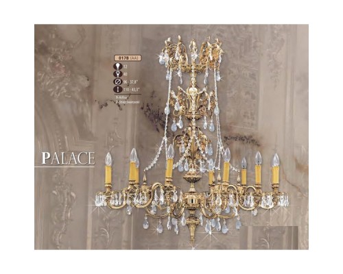 Подвесная люстра 017B 017B/12 AA ASFOUR Riperlamp