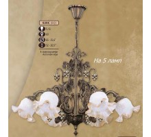 Подвесная люстра 020C 020C/5 BQ ACID.AMBER EDGE Riperlamp