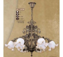 Подвесная люстра 020C 020C/6 BQ ACID.AMBER EDGE Riperlamp