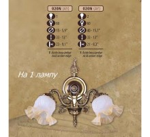 Бра 020N 020N/1 AY ACID.AMBER EDGE Riperlamp