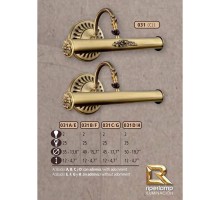 Подсветка для картин 031H 031H/2 CJ NO ADORNMENTS Riperlamp