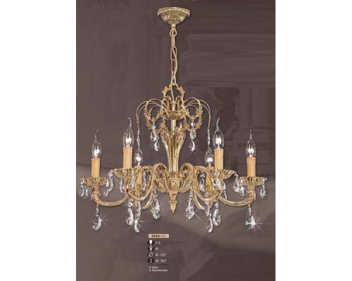 Подвесная люстра 048A 048A/6 AB ASFOUR Riperlamp