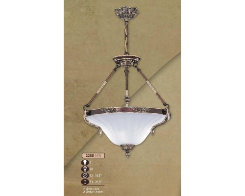 Подвесная люстра 225E 225E/3 AY ACID Riperlamp
