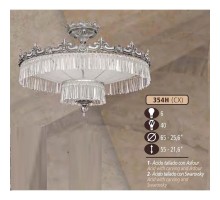 Потолочная люстра 354H 354H/6 CX ACID W/CARVING, ASFOUR Riperlamp