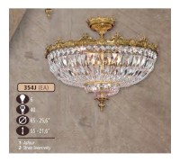 Потолочная люстра 354J 354J/6 EA CRYSTAL ASFOUR Riperlamp