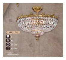 Потолочная люстра 354J 354J/6 EA CRYSTAL ASFOUR Riperlamp