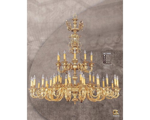 Подвесная люстра 540A 540A/40+10 AB ASFOUR Riperlamp