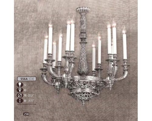 Потолочная люстра 556A 556A/12 CX Riperlamp