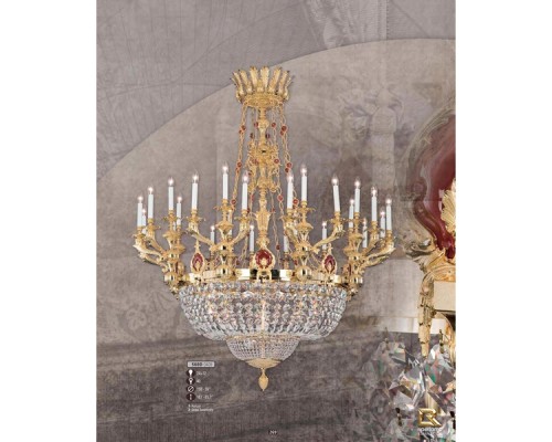 Подвесная люстра 560D 560D/24+12 AO GARNET CERAMIC - ASFOUR Riperlamp