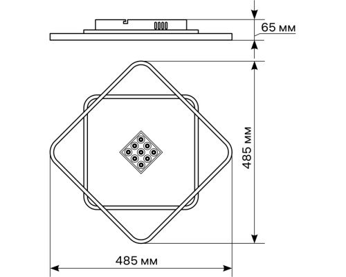Потолочная люстра Galassia 51585 6 Ritter