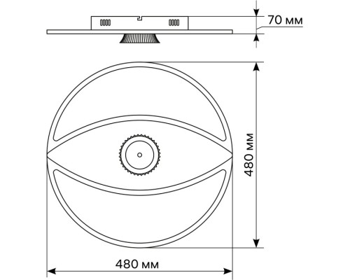 Потолочная люстра Occhiata 51588 7 Ritter