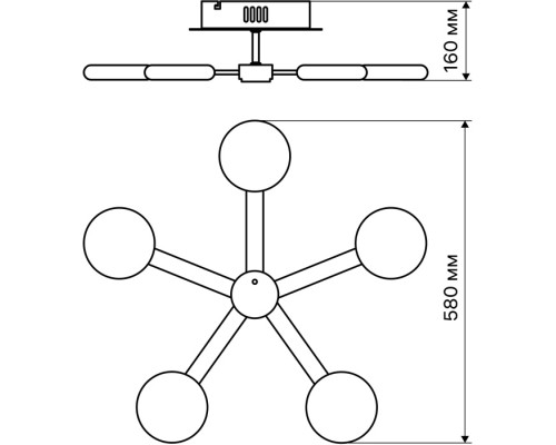 Потолочная люстра Scandia 51592 4 Ritter