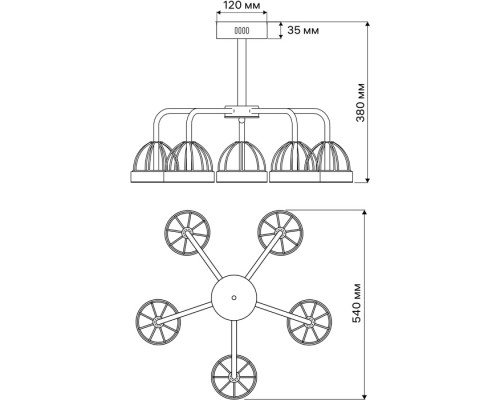 Потолочная люстра Mattino 51594 8 Ritter