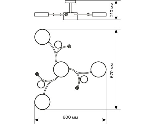 Потолочная люстра Scandia 51599 3 Ritter