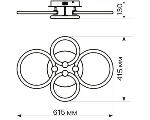 Потолочная люстра Ottimo 51612 9 Ritter