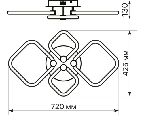 Потолочная люстра Ottimo 51616 7 Ritter