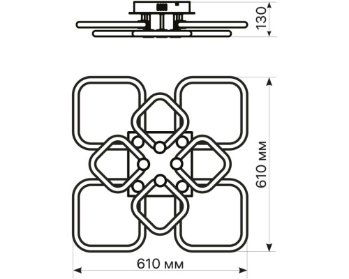 Потолочная люстра Ottimo 51617 4 Ritter