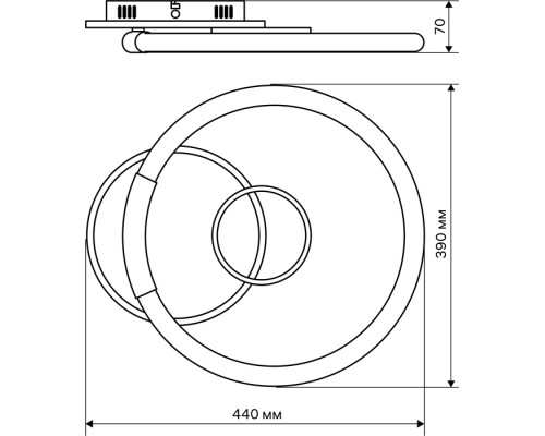 Потолочная люстра Eclipse 51618 1 Ritter