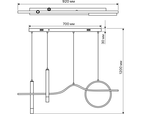 Подвесной светильник Avanti 51620 4 Ritter