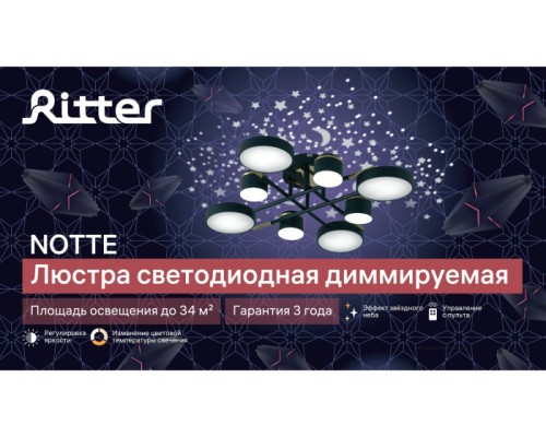 Потолочная люстра Notte 51632 7 Ritter