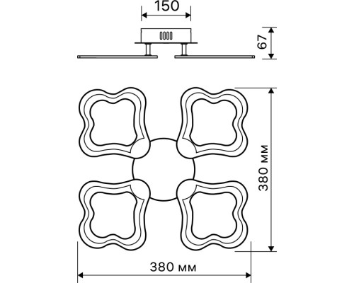 Потолочная люстра Carino 52069 0 Ritter