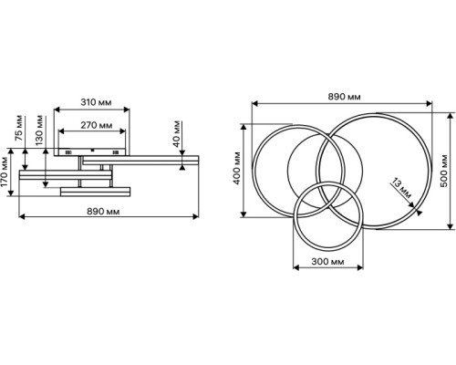 Потолочная люстра Eclipse 52083 6 Ritter